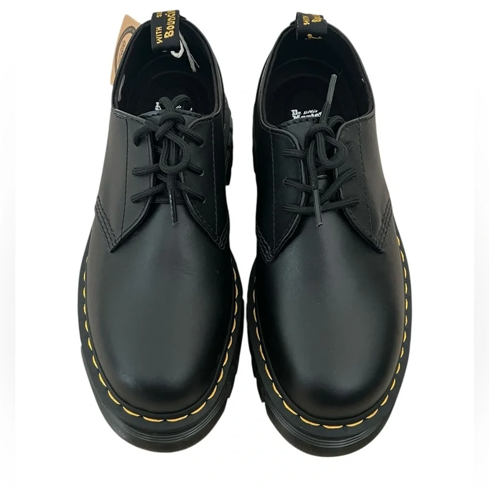 Dr Martens Black Audrick Nappa Leather Platform Shoes NWT US 9